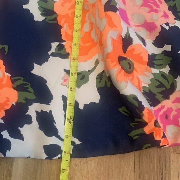 Donna Morgan Fit & Flare Sleeveless Neon Floral Knee Length Dress Women’s 6 - Picture 10 of 13